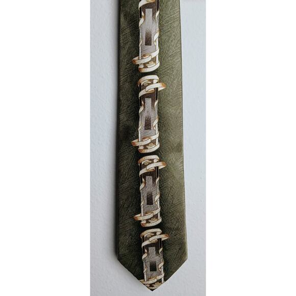 Umberto Frasi Men's 100% Silk Necktie. Light Green - Picture 1 of 3
